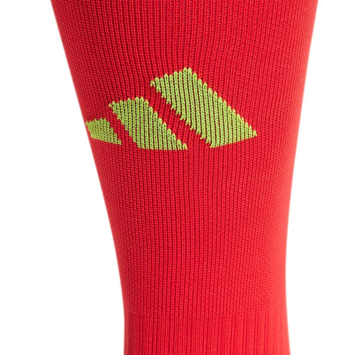 ADIDAS ADI 23 SOCK TEAM CORE RED/TEAM SEMI SOLAR GREEN