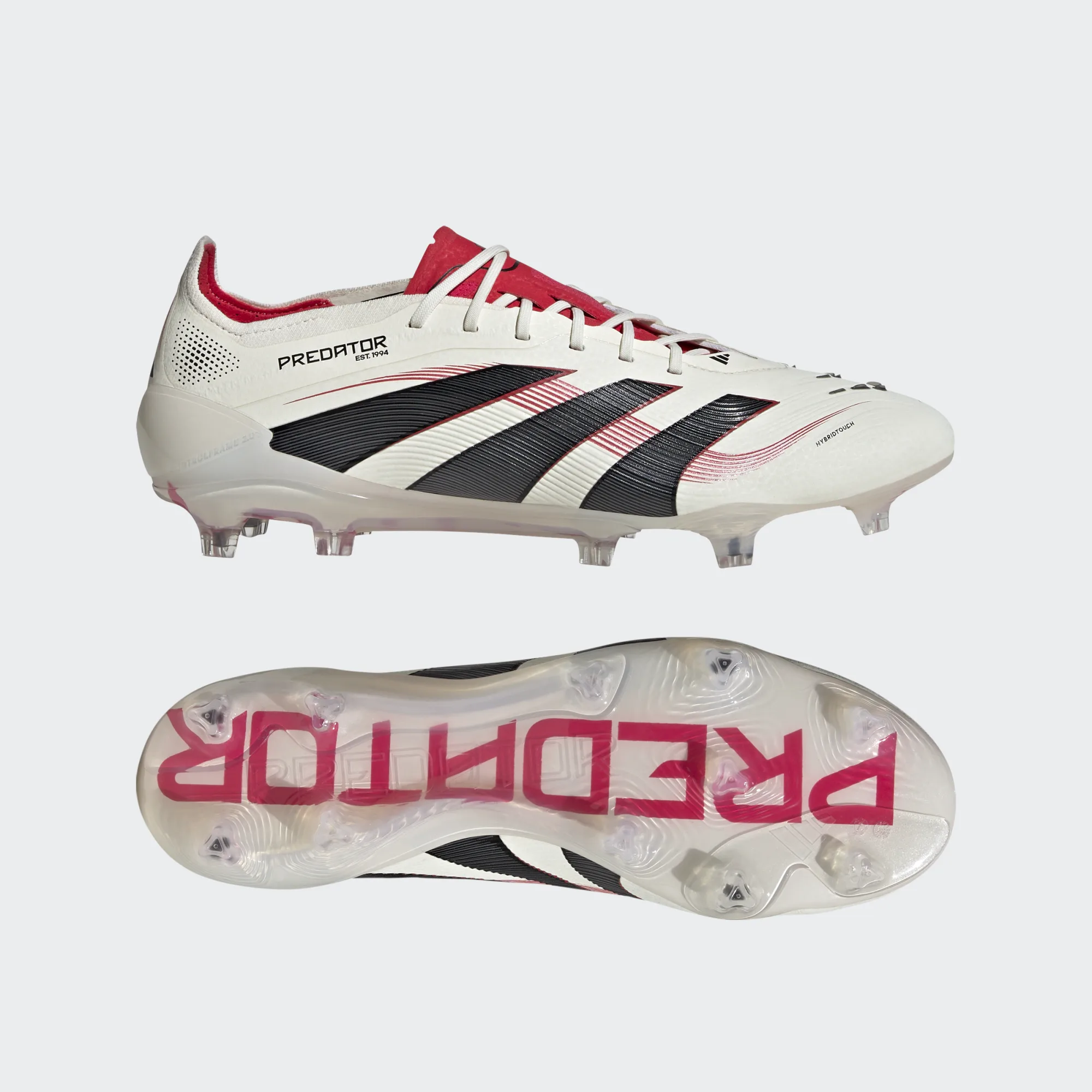 ADIDAS PREDATOR ELITE FG OFF WHITE/CORE BLACK/PURE RUBY