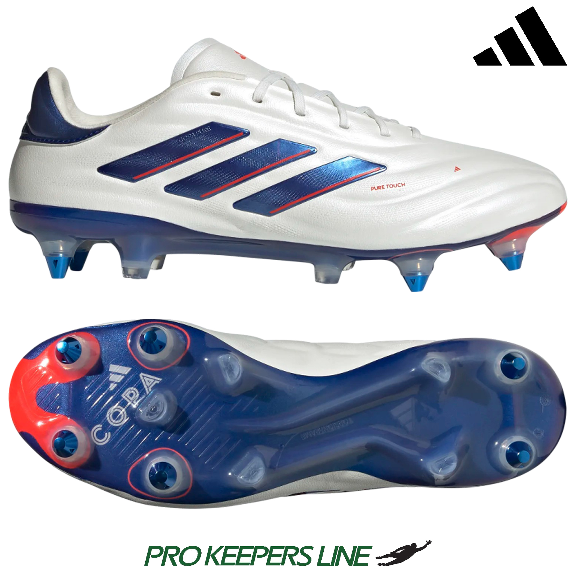 ADIDAS COPA PURE 2 ELITE SG WHITE/LUCID BLUE/SOLAR RED