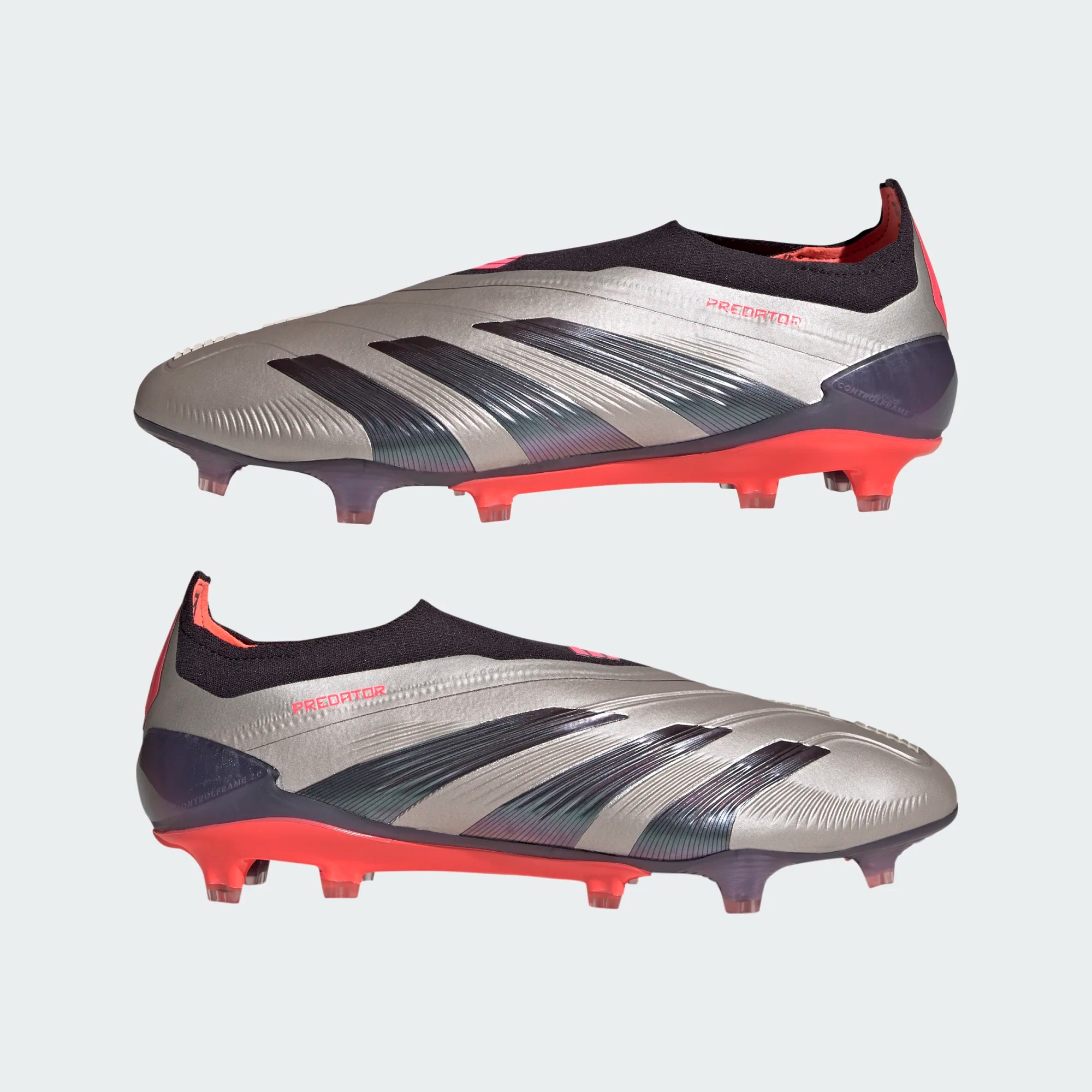 ADIDAS PREDATOR ELITE LL FG PLATIN METALLIC/AURORA BLACK/CARBON