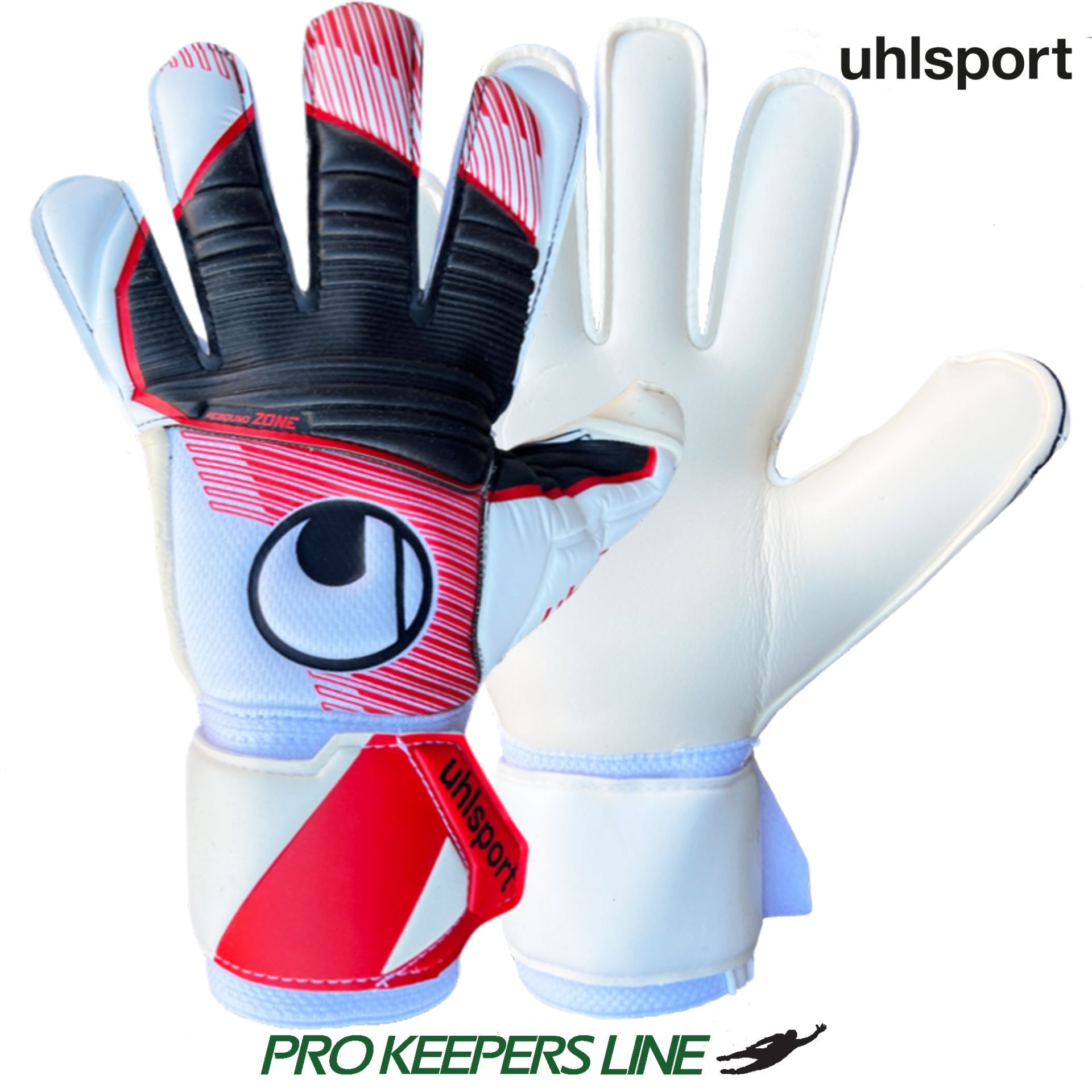 UHLSPORT ABSOLUTGRIP WHITE/RED/BLACK