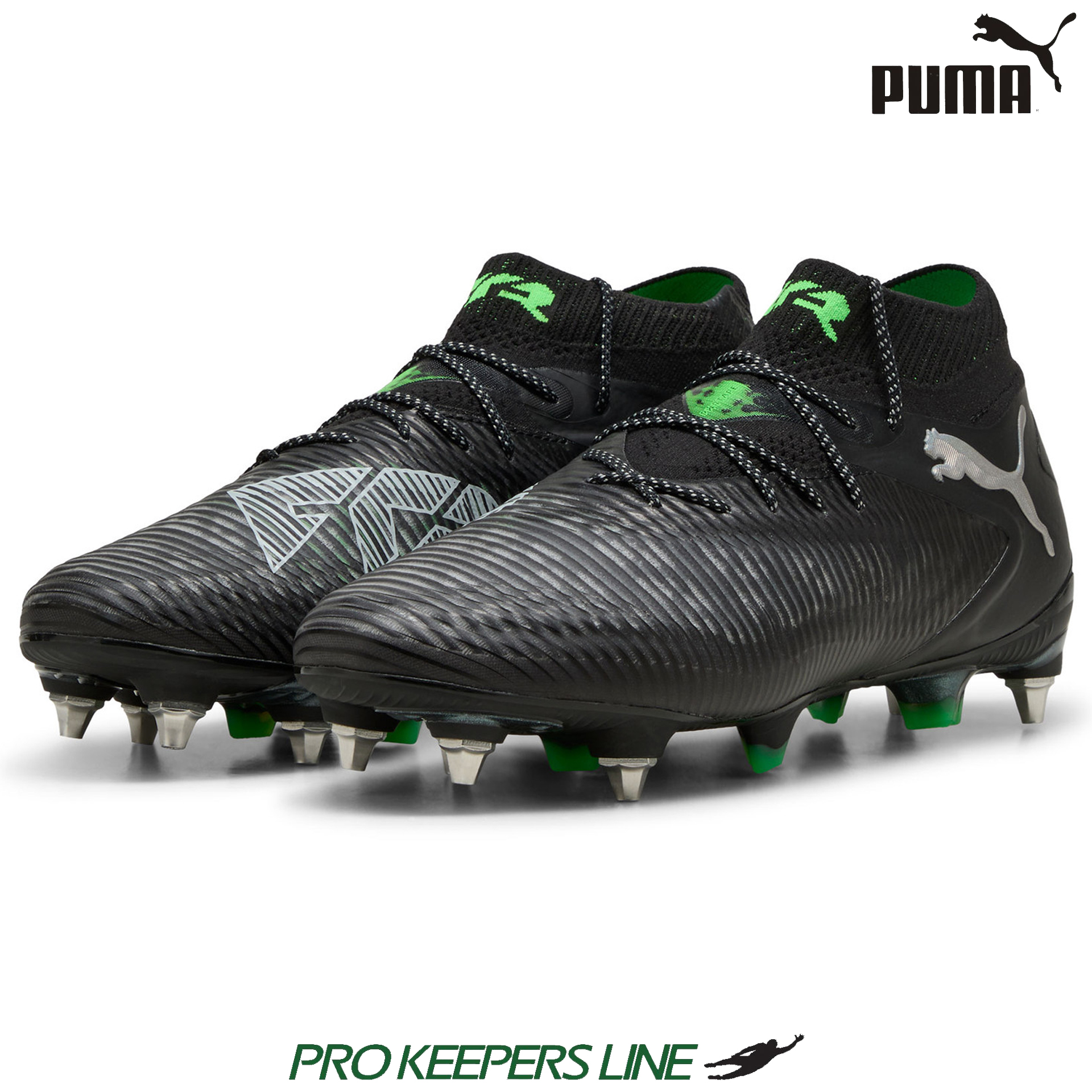 PUMA FUTURE 8 ULTIMATE MXSG PUMA BLACK-COOL LIGHT GRAY-FLUO GREEN