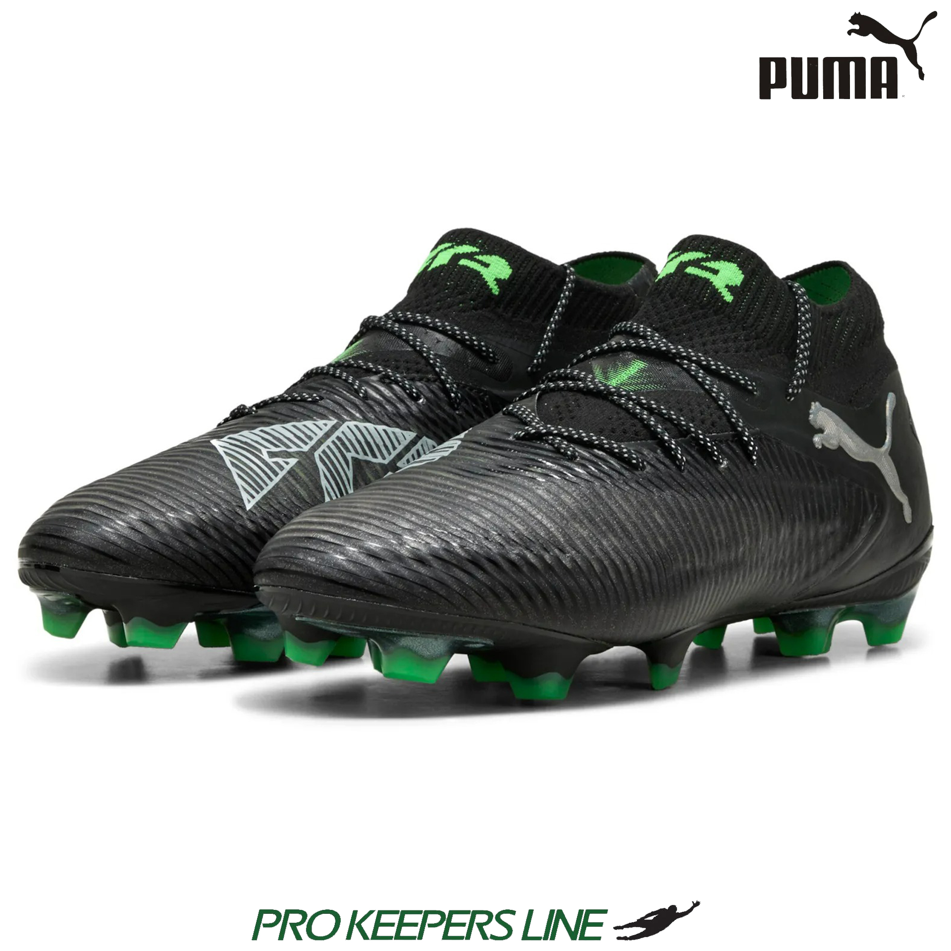 PUMA FUTURE 8 ULTIMATE FG PUMA BLACK-COOL LIGHT GRAY-FLUO GREEN