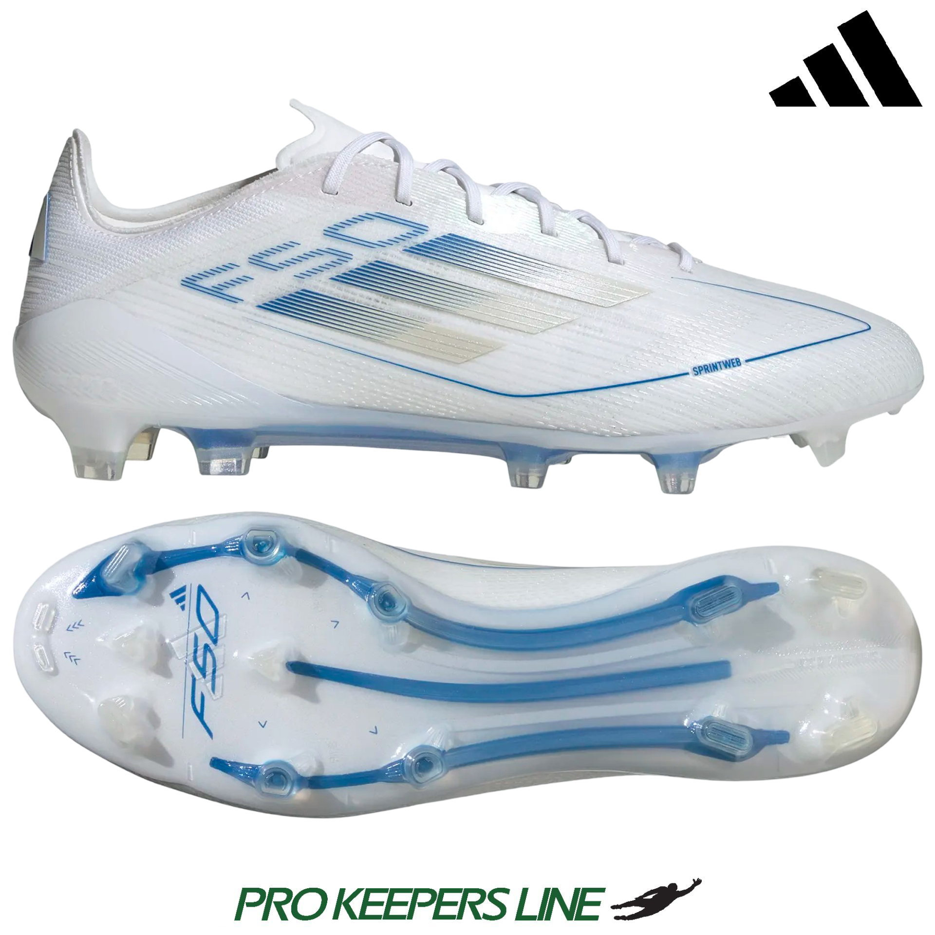 ADIDAS F50 ELITE FG WHITE/PEARL METALLIC/WHITE