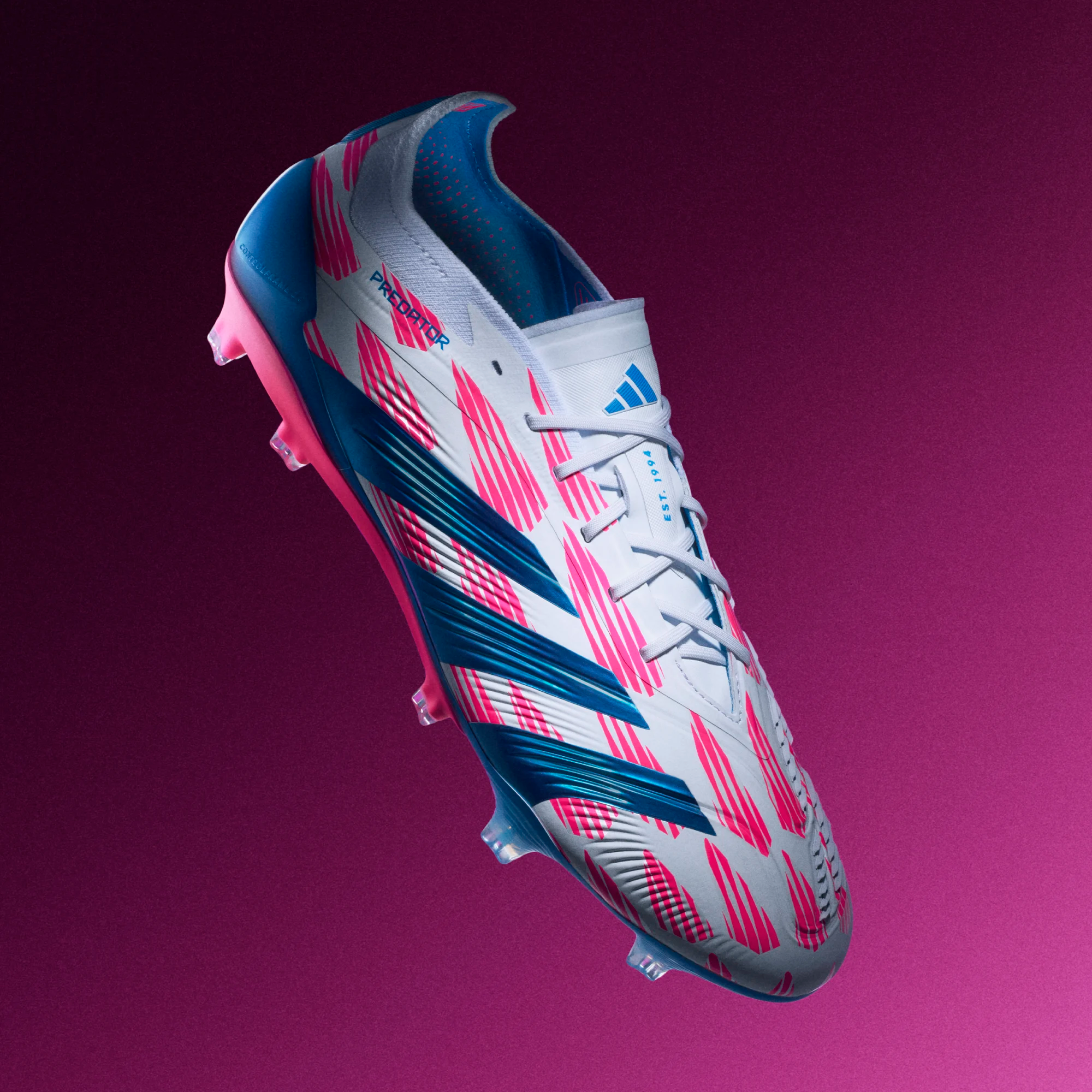 ADIDAS PREDATOR ELITE FG WHITE/SOLAR BLUE/SOLAR PINK