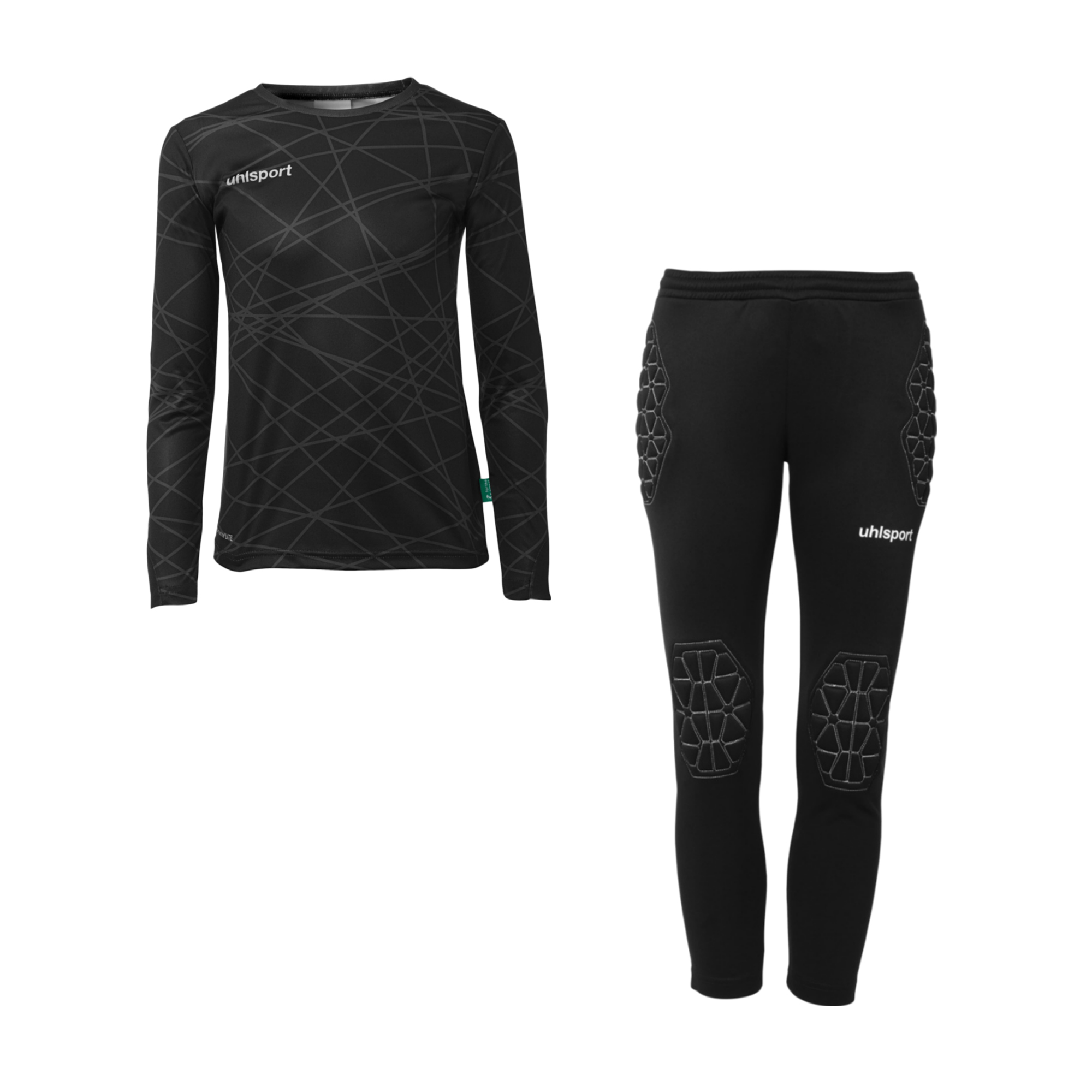 UHLSPORT PREDICTION GK SET JUNIOR BLACK