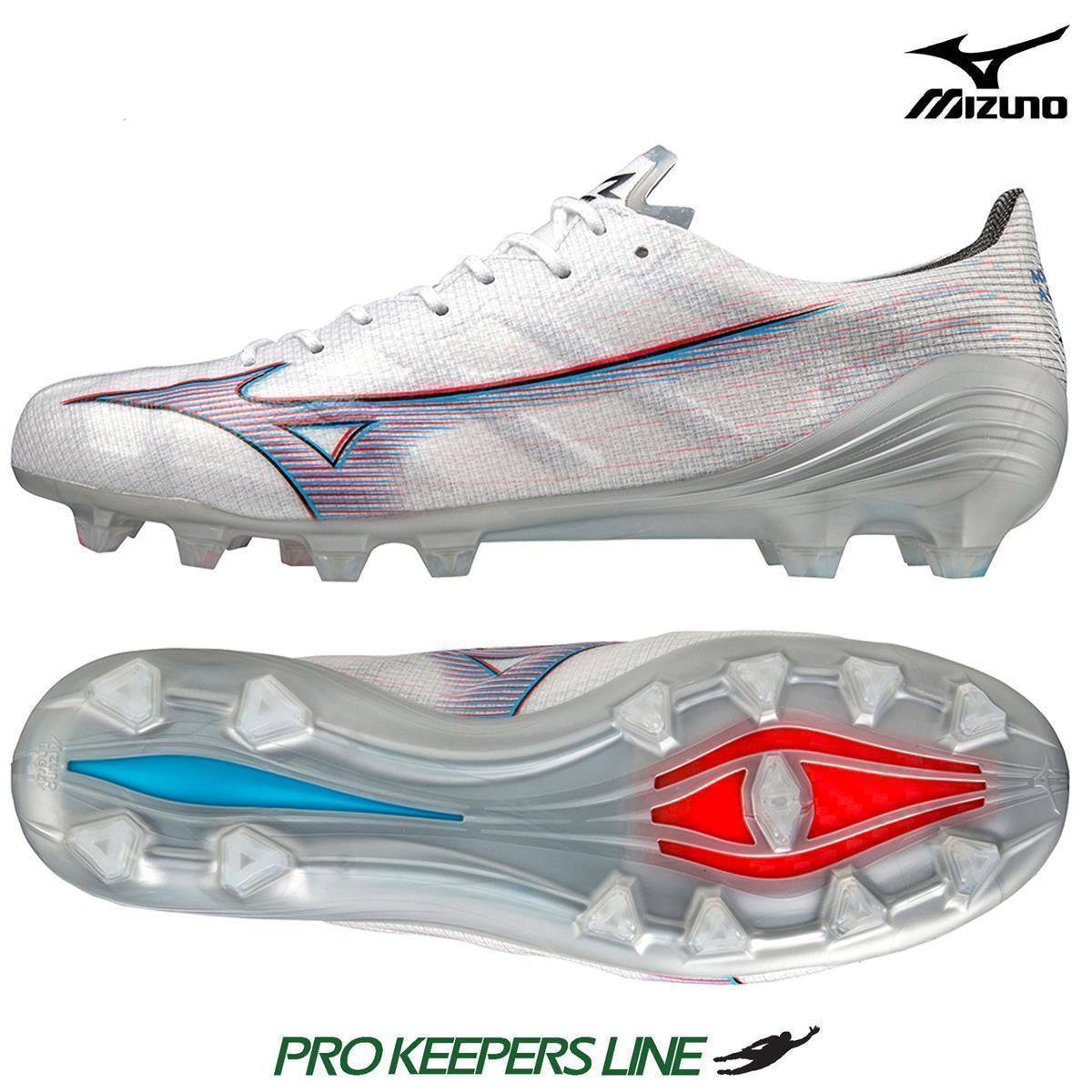 MIZUNO ALPHA ELITE WHITE/IGNITION RED/BLUE