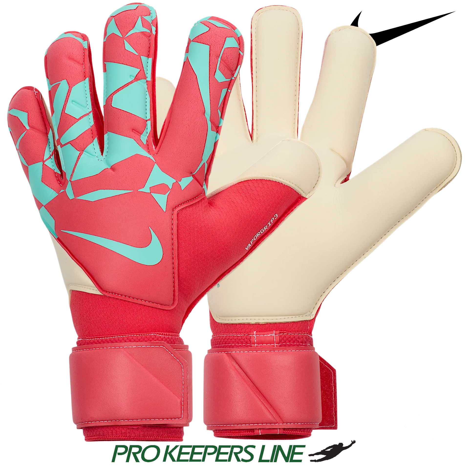 NIKE GK VAPOR GRIP3 EMBER GLOW/AURORA GREEN/AURORA GREEN