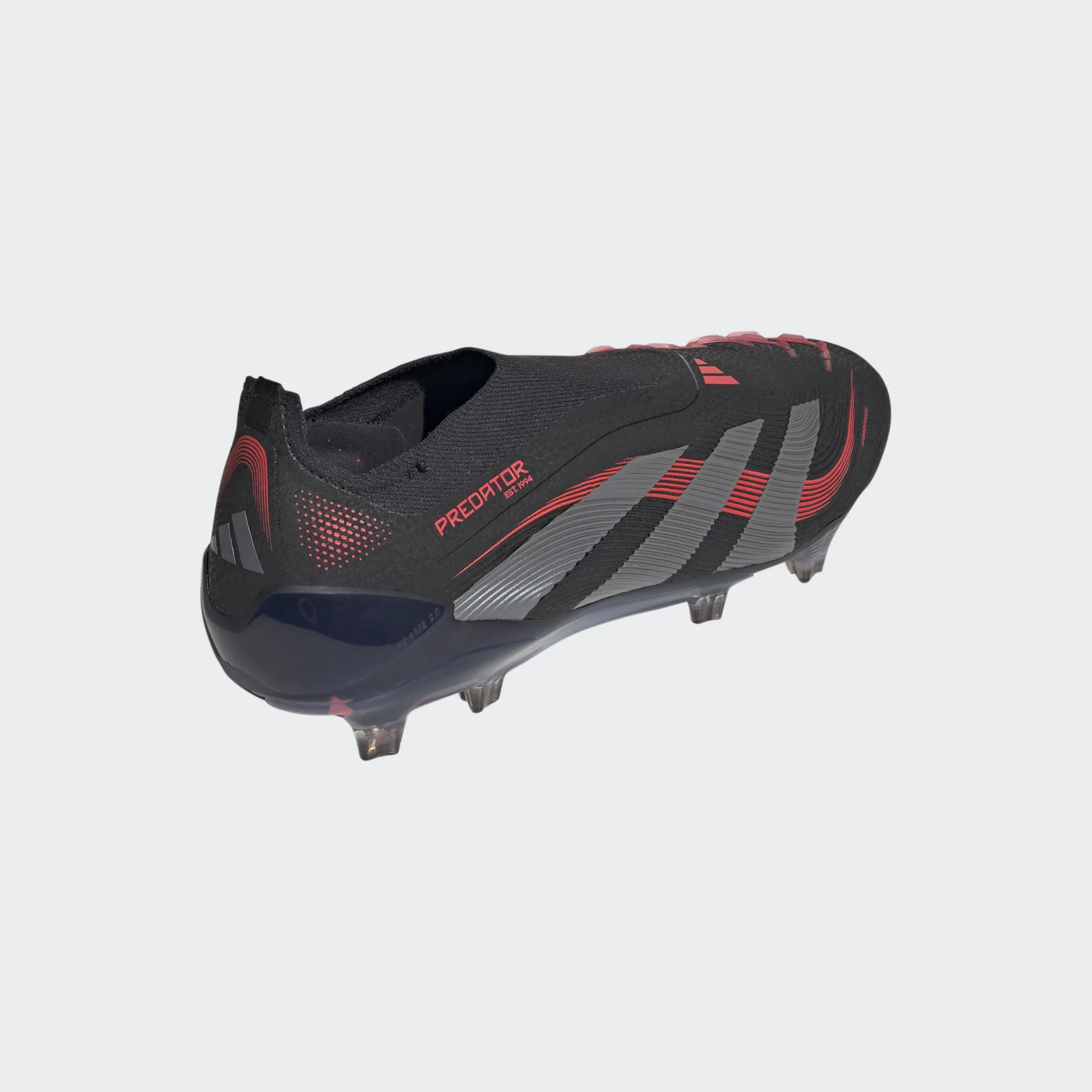 ADIDAS PREDATOR ELITE LL FG CORE BLACK/ GREY FOUR / LUCID RED