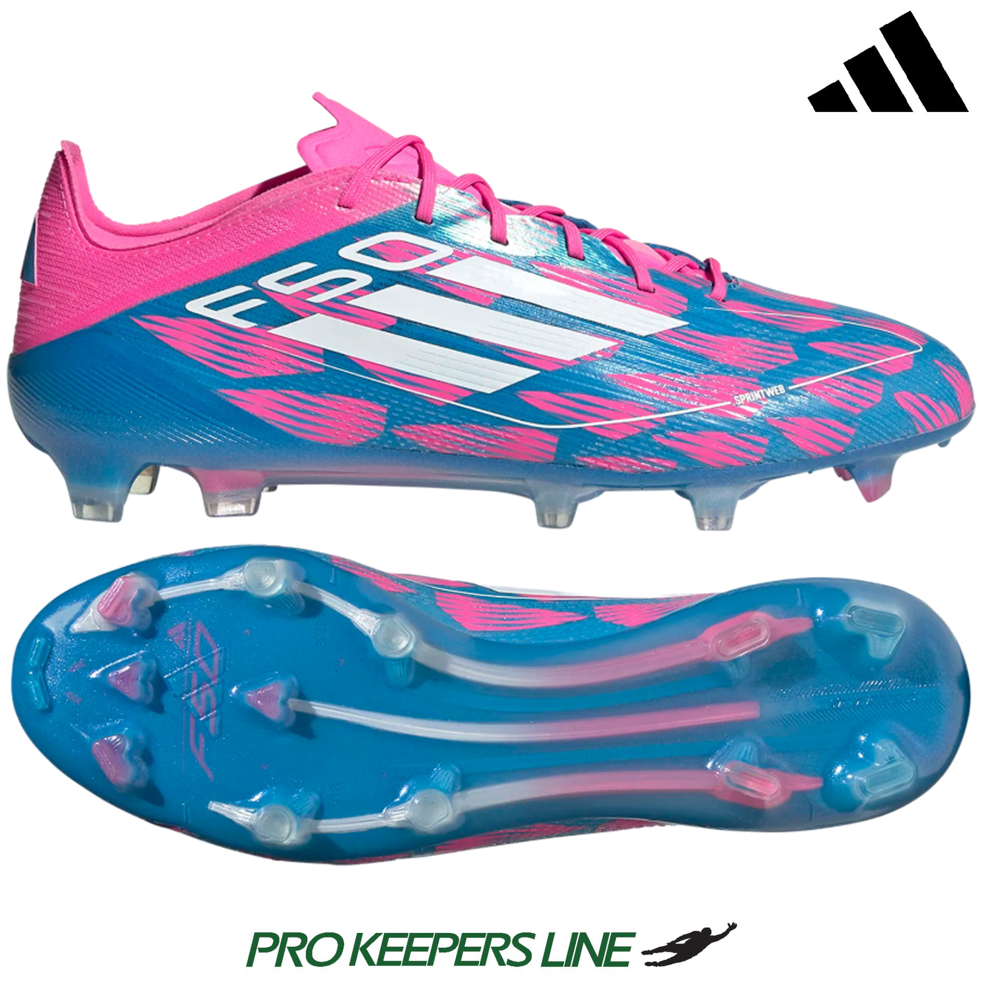 ADIDAS F50 ELITE FG SOLAR BLUE WHITE SOLAR PINK UK 11.5 US 12 EU 46 2 3 IE3188 UK 11.5 US 12 EU 46 2 3