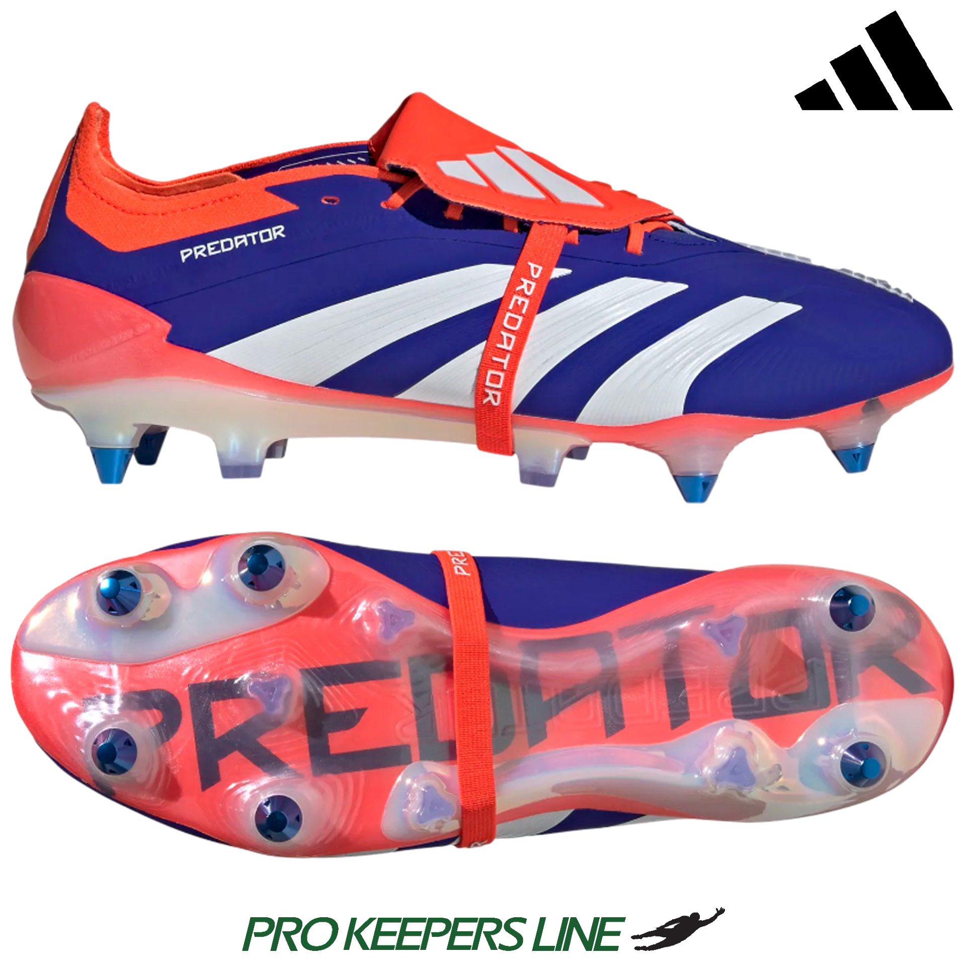 ADIDAS PREDATOR ELITE FT SG LUCID BLUE/WHITE/SOLAR RED