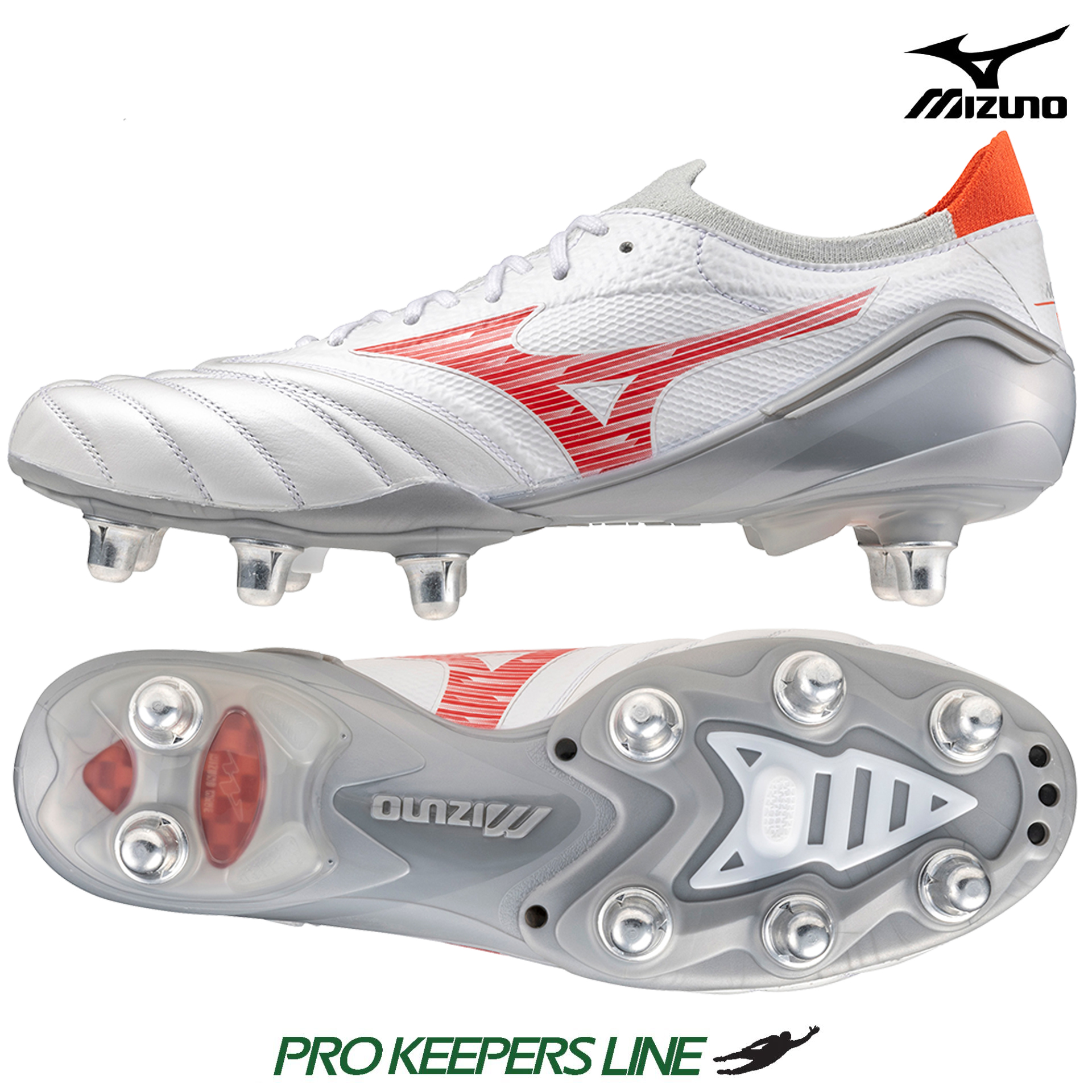 MIZUNO MORELIA NEO IV BETA SI WHITE RADIANT RED