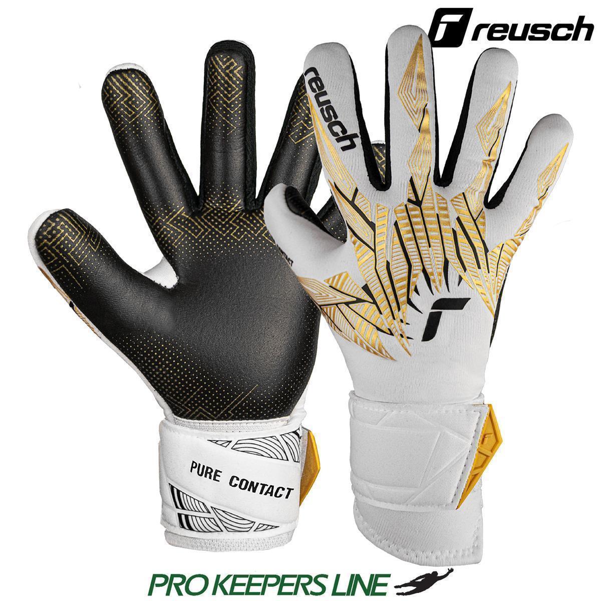 REUSCH PURE CONTACT GOLD GLUEPRINT JUNIOR WHITE/GOLD/BLACK