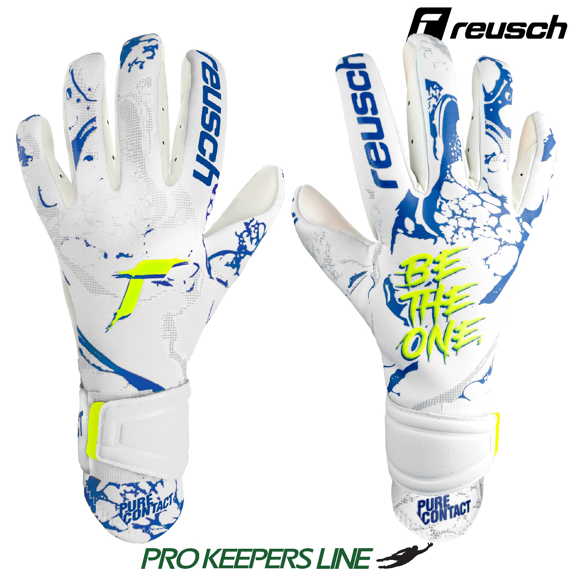 REUSCH PURE CONTACT GOLD X WHITE/DEEP BLUE