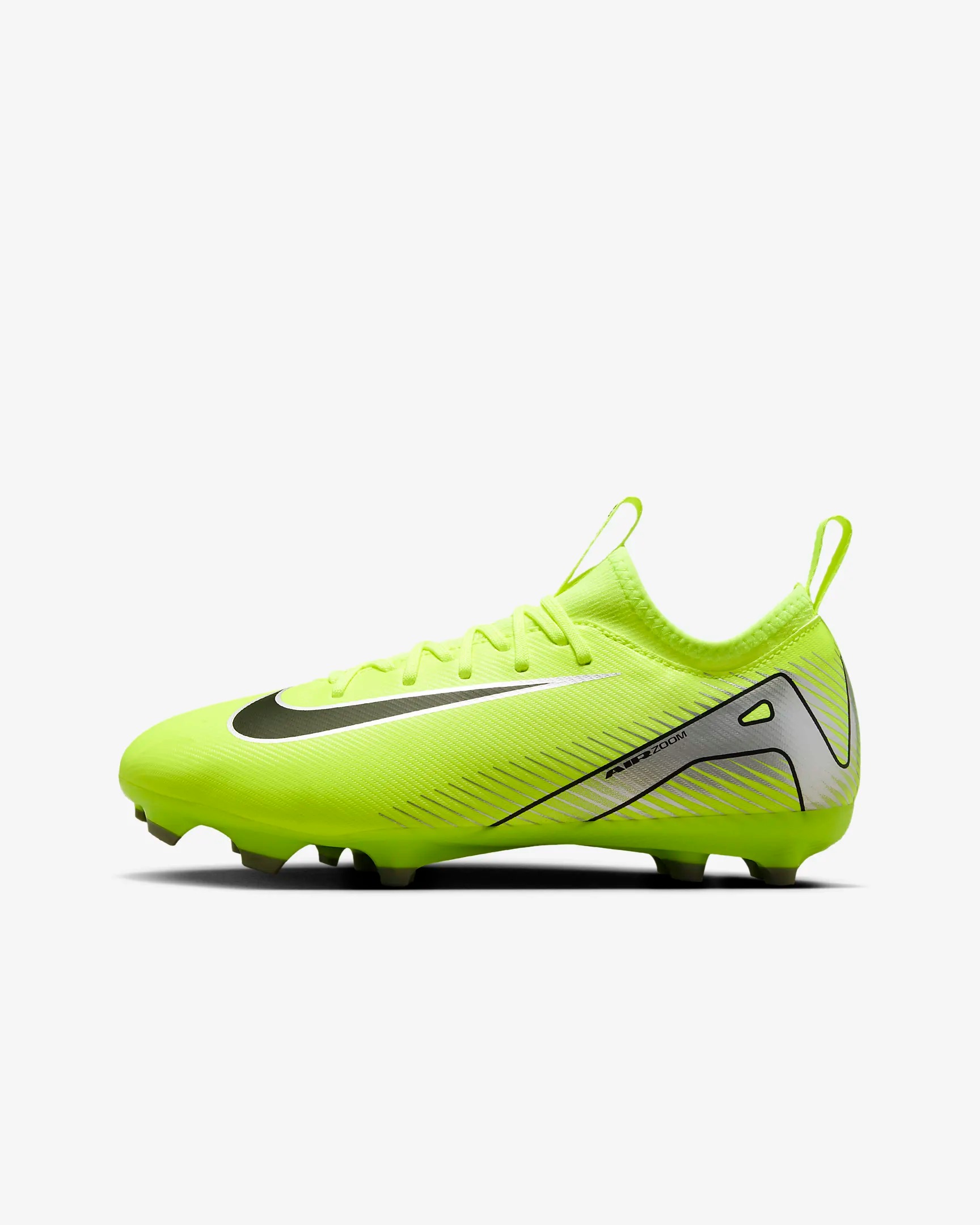 NIKE JR ZOOM VAPOR 16 ACADEMY FG/MG VOLT/BLACK