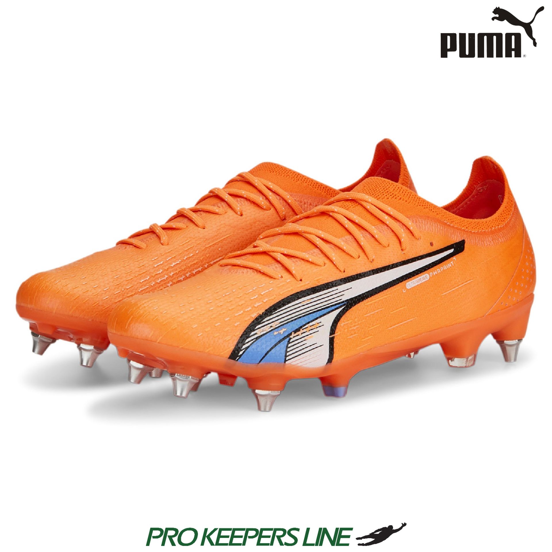 PUMA ULTRA ULTIMATE MXSG ULTRA ORANGE-PUMA WHITE-BLUE GLIMMER | UK 12 ...